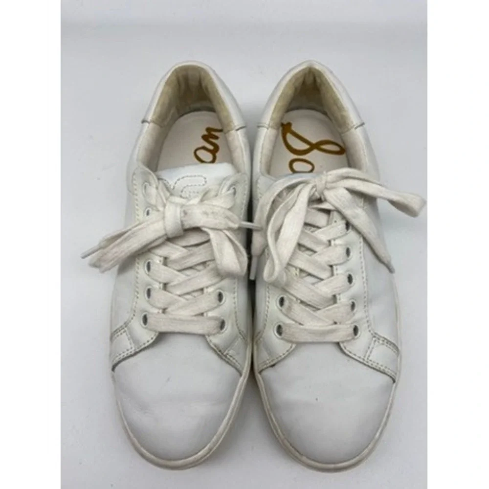 Sam Edelman‎ Ethyl Sneakers Womens 6.5M White Leather Low Top Platform Shoes
